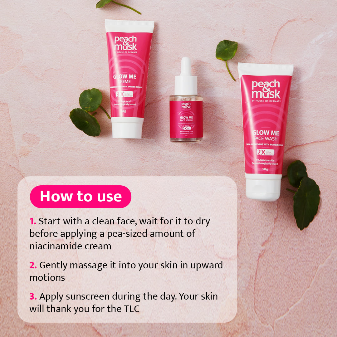 Glow Me 1% Kojic Acid & Niacinamide moisturizer | Clinically Tested | 50g