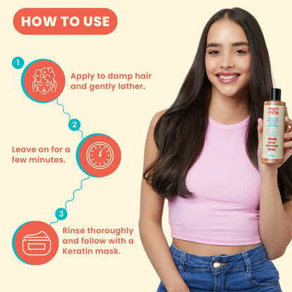 Keratin Shampoo | Powered with KeraGen Tech for 2x stronger, shinier hair |250ml