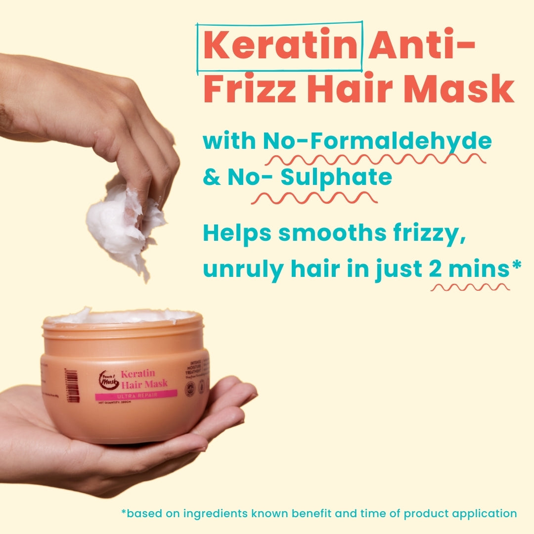 Keratin Hair Mask | Frizz free in 2 mins |200gm
