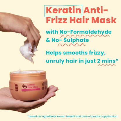 Keratin Hair Mask | Frizz free in 2 mins |200gm