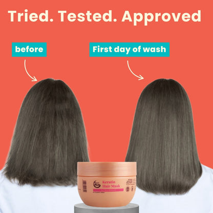 Keratin Hair Mask | Frizz free in 2 mins |200gm