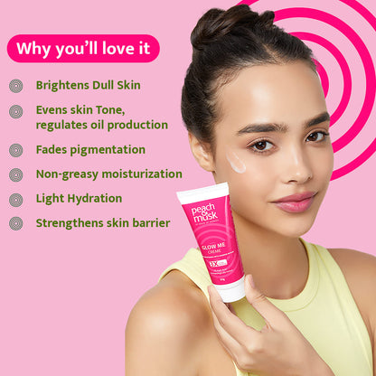 Glow Me 1% Kojic Acid & Niacinamide moisturizer | Clinically Tested | 50g